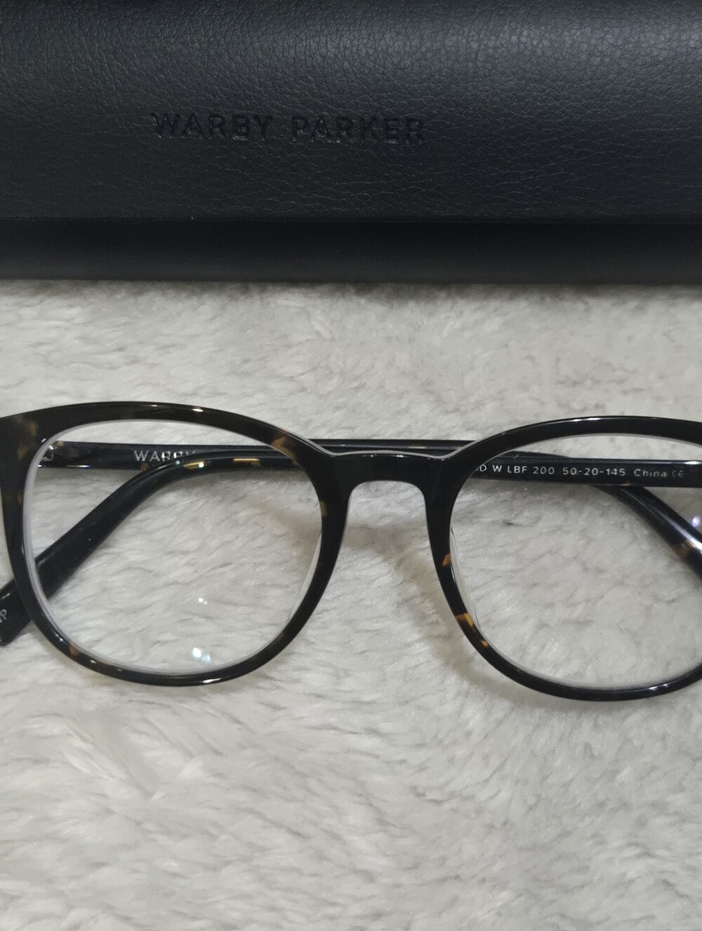 Warby Parker Brown Whiskey Tortoise Unisex Classic Round Acetate Glasses w Case - Picture 2 of 6